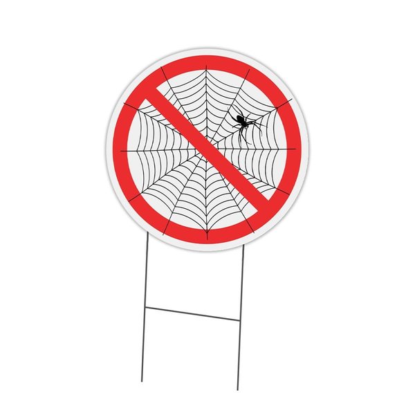 Amistad Corrugated Plastic Sign with Stakes 24 in. Circular - No Web AM2059917